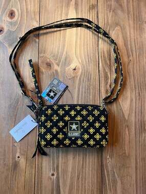 Vera Bradley U.S. Army RFID All In One Crossbody Wallet